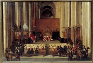 O Conselho Ecumênico de Trento. O Concílio de Trento é o 19º Concílio Ecumênico reconhecido pela Igreja Católica Romana. Ele foi convocado pelo Papa Paulo III em 1542, em resposta a pedidos feitos por Martinho Lutero no âmbito da Reforma Protestante. de Italian School