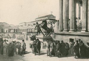 As Eleições no Fórum Civil (gravura) de Italian School