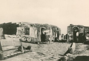 O Portão Herculano como é (gravura) de Italian School