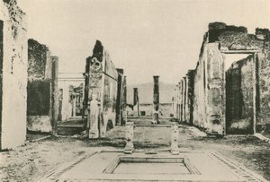 A Casa de Caio Cornélio Rufo como é (gravura) de Italian School