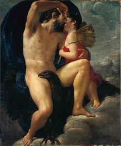 O Beijo de Júpiter (pintura de Italian School