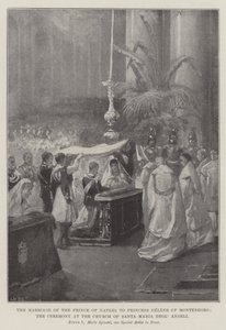 O Casamento do Príncipe de Nápoles com a Princesa Helena de Montenegro, a Cerimônia na Igreja de Santa Maria Degl
