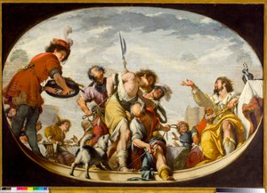 A Parábola do Convidado do Casamento, 1636 de Italian School