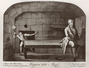 A prisão de Pozzi, de Views of the Prisons de Italian School