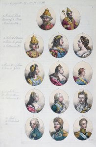 A dinastia dos Romanov, de Costume Antico e Moderno de Gulio Ferrario, c.1820 de Italian School
