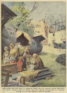 O estranho destino das armas secretas (Litografia a cores) de Italian School