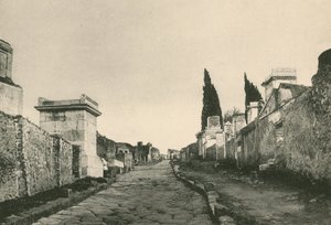 A Rua dos Túmulos como é (gravura) de Italian School