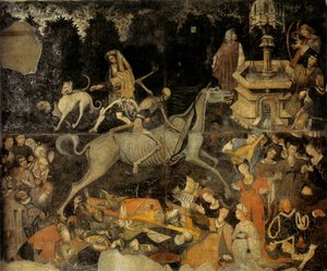 O Triunfo da Morte, c.1445-47 (fresco) de Italian School