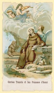 O êxtase de São Francisco de Assis de Italian School