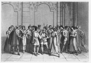 A maneira pela qual os Incas se casaram com os Princes du Sang, c.1820 de Italian School