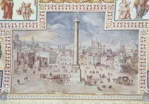 Coluna de Trajans, Trajans Forum, Roma de Italian School
