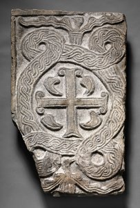 Painel Transenna com Cruz, Lombardic, 700s-800s de Italian School