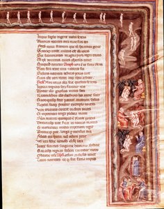 Vista do Submundo, ilustração para Furious Hercules de Seneque (Miniatura de Italian School
