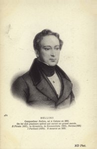 Vincenzo Bellini, compositor de ópera italiana (1801-1835) de Italian School