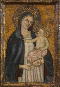 Virgem e Criança, falsificação de uma obra de c.1450, c.1900-20 de Italian School