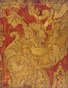 Papel de parede dourado (couro)