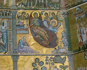 O nascimento de Cristo (mosaico) de Italian school