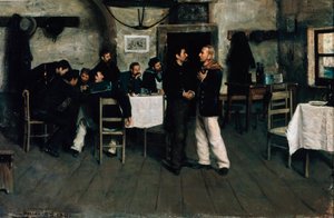 Encontro de Giuseppe Garibaldi (1807-1882) e Giovanni Battista Cuneo (1809-1875) em Taganrog, porto do Mar Negro em 1833, por Italo Nunes Vais (1860-1932) de Italo Nunes Vais