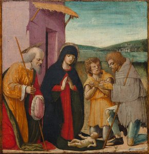 Adoração dos pastores de Italy, 15th century