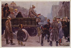 Prisão de generais russos durante a Revolução de Fevereiro de 1917 de Ivan Alexeyevich (after) Vladimirov