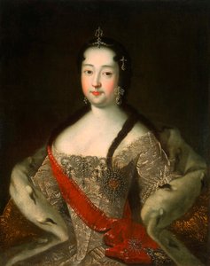Retrato da Tsesarevna da Rússia Anna Petrovna da Rússia", 1708-1728, depois de 1721. de Ivan Grigorievich Adolsky the Elder