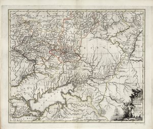 Mapa geral da província de Azov, 1782. de Ivan Ivanovich Islenyev