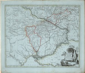 Mapa geral da província de Novorossiysk, 1779. de Ivan Ivanovich Islenyev