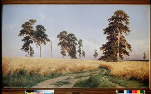 Champ de Seigle (campo Rieu) - Peinture de Ivan Ivanovich Shishkin (Chichkine) (1832-1898), huile sir toile de Ivan Ivanovich Shishkin