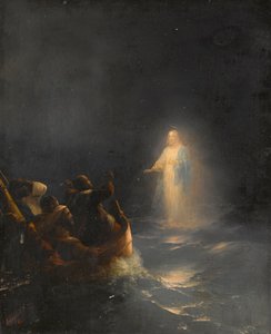 Jesus marche sur les eaux - Jesus Walks on Water, de Aivazovsky, Ivan Konstantinovich (1817-1900). Óleo sobre tela
