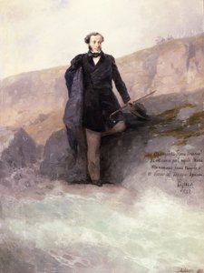 Pushkin (1799-1837) na costa do Mar Negro, 1897