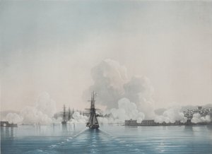Sebastopol. Forte Constantino. Fort Nicholas, década de 1850 de Ivan Konstantinovich Aivazovsky