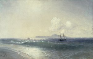 Porto de Tallinn, 1898 de Ivan Konstantinovich Aivazovsky