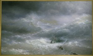 A onda por Aivazovsky, Ivan Konstantinovich (1817-1900) de Ivan Konstantinovich Aivazovsky