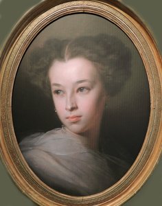 Retrato de Natalia Alexandrovna Pushkina, condessa de Merenberg 1836-1913, filha do poeta, 1849