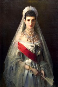 Retrato da imperatriz Maria Feodorovna, princesa Dagmar da Dinamarca, 1847-1928