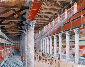 Basílica dos banhos, cidade romana de Wroxeter, século 1º e 3º, 1990-2010 de Ivan Lapper