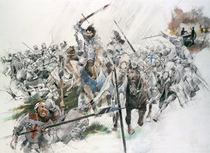 Batalha de Flodden Field, 1513, c1990-2010. de Ivan Lapper