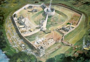 Castelo Pickering, século 13, c1990-2010 de Ivan Lapper