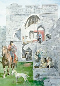 Castelo Pickering, século XIII, c1990-2010 de Ivan Lapper