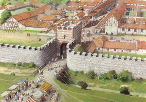 Muralhas da cidade romana de Silchester, século III, 1990-2010.