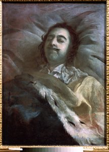 Pedro I, o Grande, em seu leito de morte