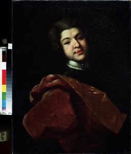 Retrato do Barão Sergey Stroganov (1707-1756). Pintura de Ivan Nikitich Nikitin (Nikitine) (ca. 1680- depois de 1742), óleo sobre tela