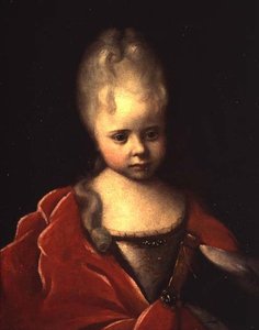 Retrato da Grã-Duquesa Yelizaveta Petrovna quando criança, c.1712-13