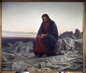 Cristo no deserto de Ivan Nikolaevich Kramskoy
