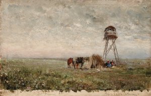 Cossacos sob uma torre de vigia na fronteira do Cáucaso; Cossacos sob a torre de vigia na fronteira com o Cáucaso