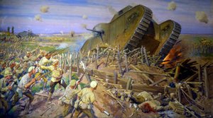 "A Captura de um Tanque perto de Kakhovka", 1927.   de Ivan Vladimirov