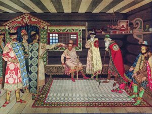 Reunião dos Príncipes Kyivan, 1907 de Ivan Yakovlevich Bilibin