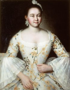 Retrato da esposa de Mikhail Yakovlev, após 1756 (par de 74379)