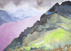 Loch Ness de Glendoe Lodge, 1995 (wc no papel) de Izabella Godlewska de Aranda