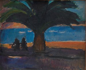 A Palma Grossa. Vista de Villefranche de J.A. Jerichau